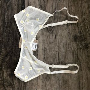 White Daisy Bralette M Anemone